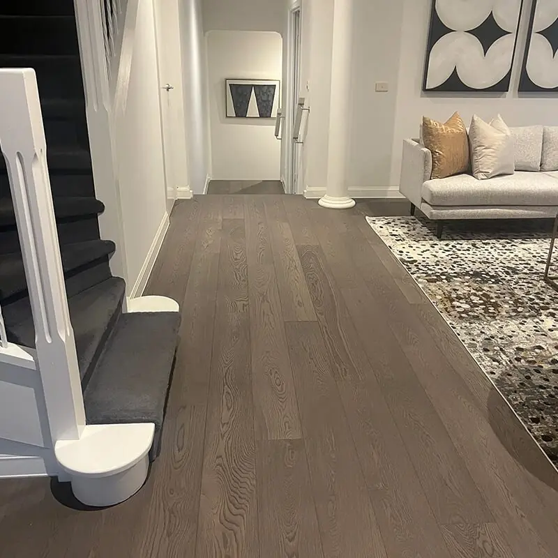 Engineered-Oak-flooring-Malvern Light engineered oak flooring in a renovated Malvern home